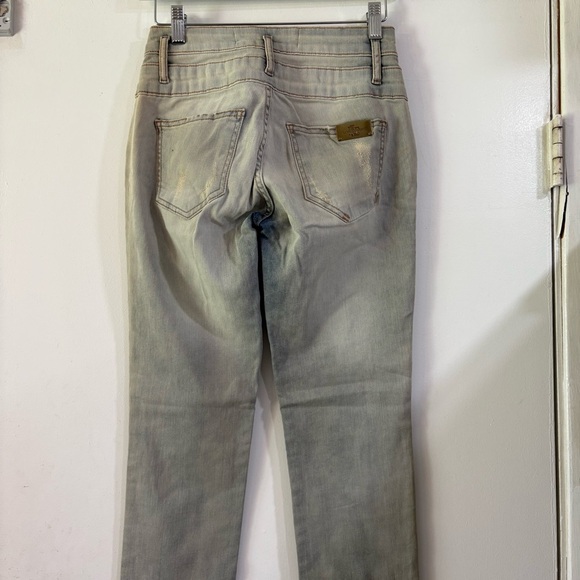 Lanca Perfume Light Wash Jeans Stretch Distressed Brazilian 36 Skinny - Picture 7 of 14